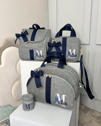 PROMOÇÃO Kit de Bolsas Maternidade 100% Personalizado com nome do Principe/Princesa