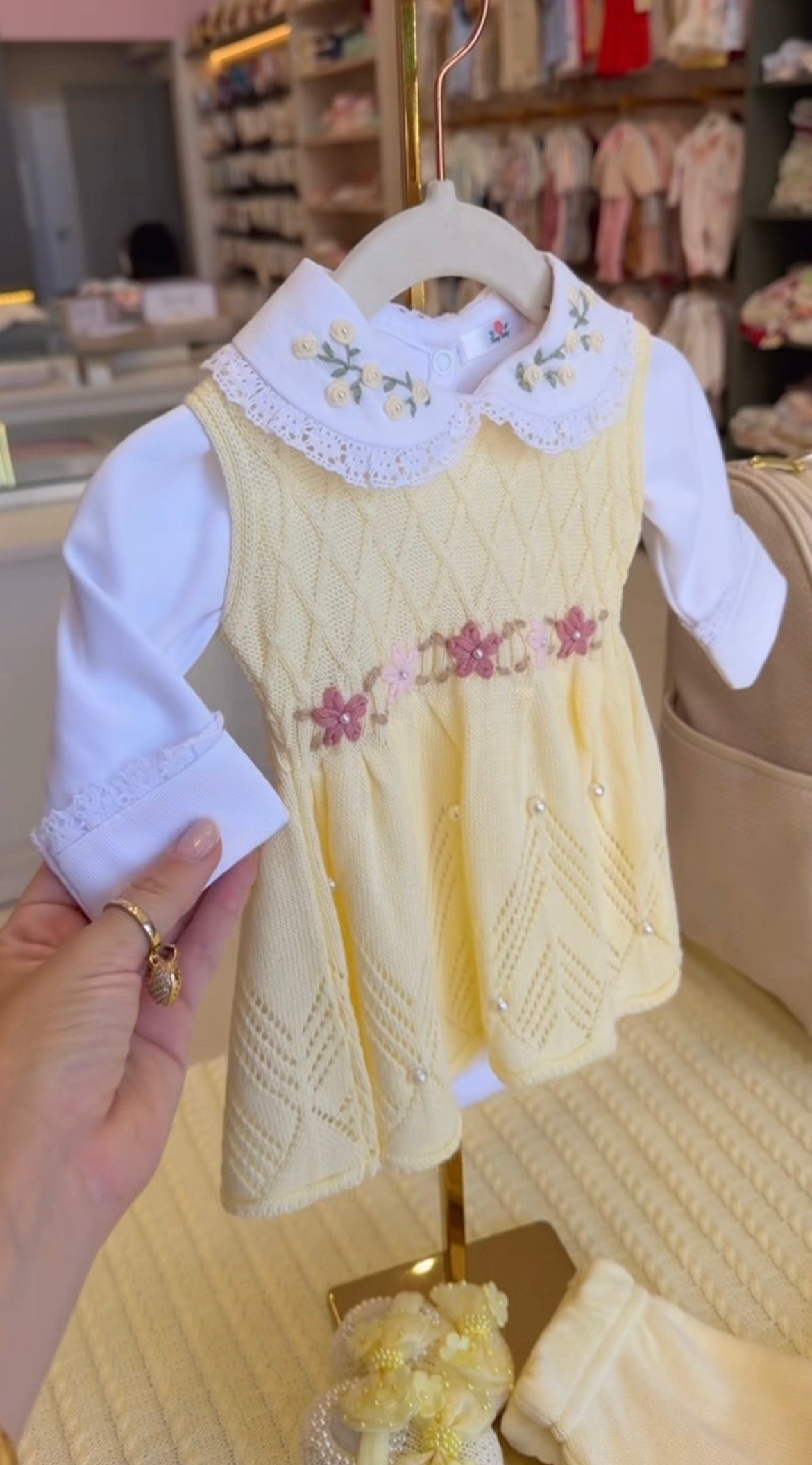 Kit Saída Maternidade Personalizável Completa feminina flores: Personalize Com o nome da sua  Bebê