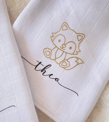 Kit de Fraldinha Personalizado com Nome do Bebê | 6 Peças Personalizadas