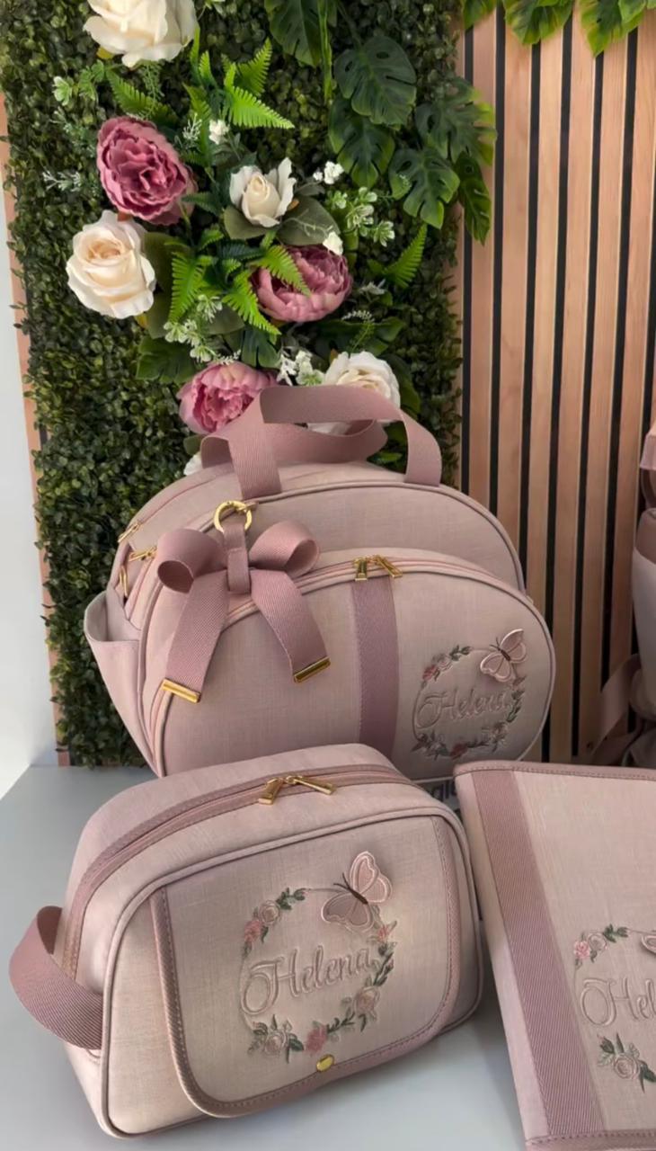 Kit Baby 5 Personalizado - Heloísa | Feminina - Inclui Bolsa Personalizável
