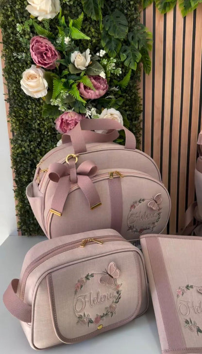 Kit Baby 5 Personalizado - Heloísa | Feminina - Inclui Bolsa Personalizável