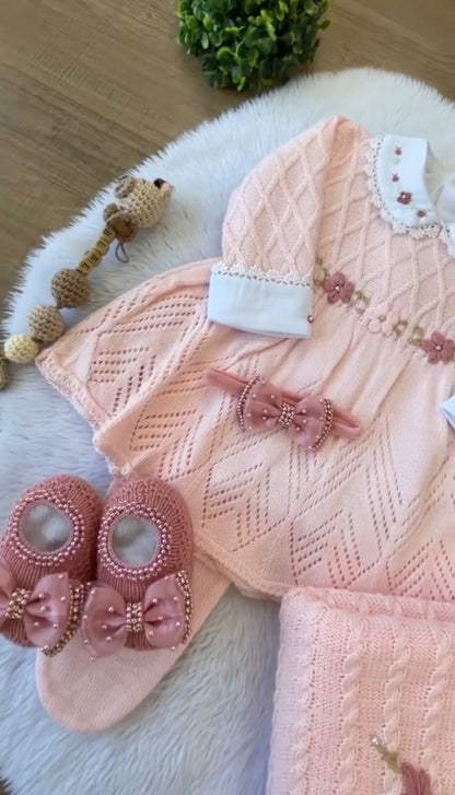 Kit Saída Maternidade Personalizável Completa feminina: Personalize Com o nome do seu Bebê