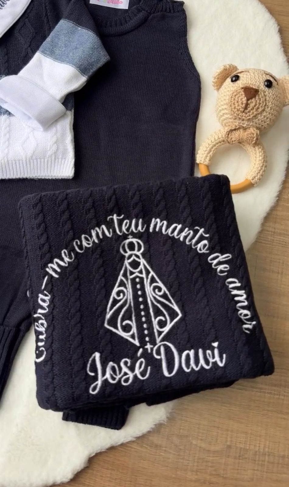 Kit Saída Maternidade Personalizável Completa Masculina José davi| Personalize Com o nome do seu Bebê