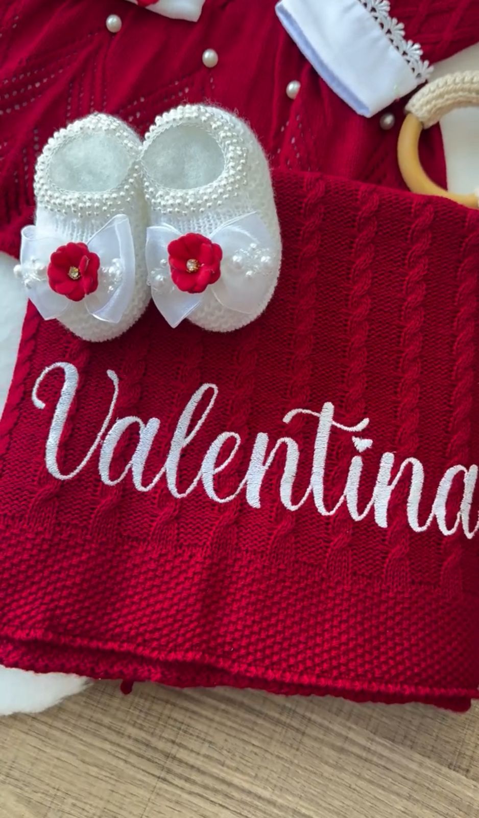 Kit Saída Maternidade Personalizável Completa feminina Valentina: Personalize Com o nome do seu Bebê