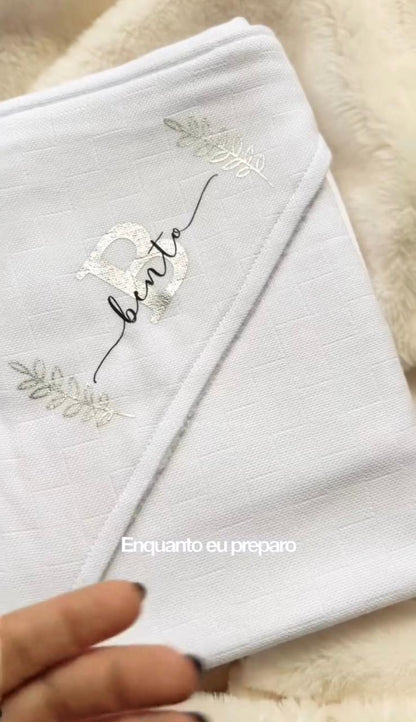 Kit de Fraldinha Completo e Personalizado com Nome do Neném | 10 Peças Personalizadas