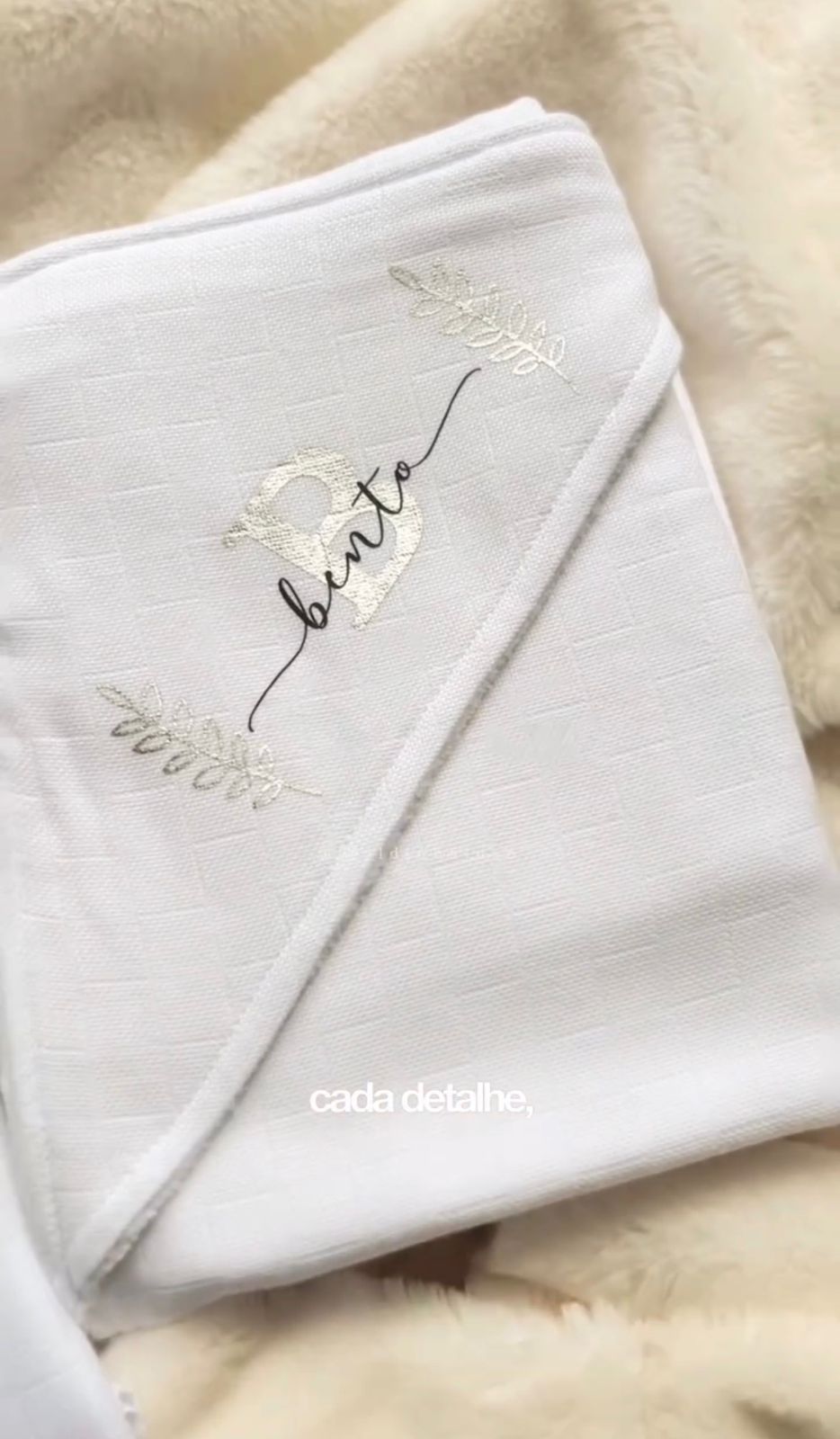 Kit de Fraldinha Completo e Personalizado com Nome do Neném | 10 Peças Personalizadas