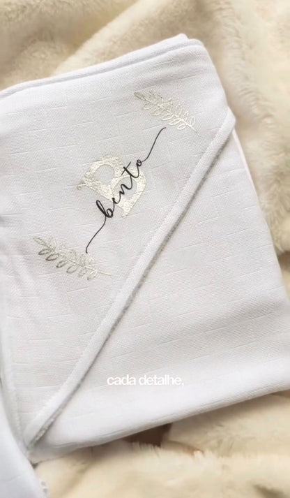 Kit de Fraldinha Completo e Personalizado com Nome do Neném | 10 Peças Personalizadas