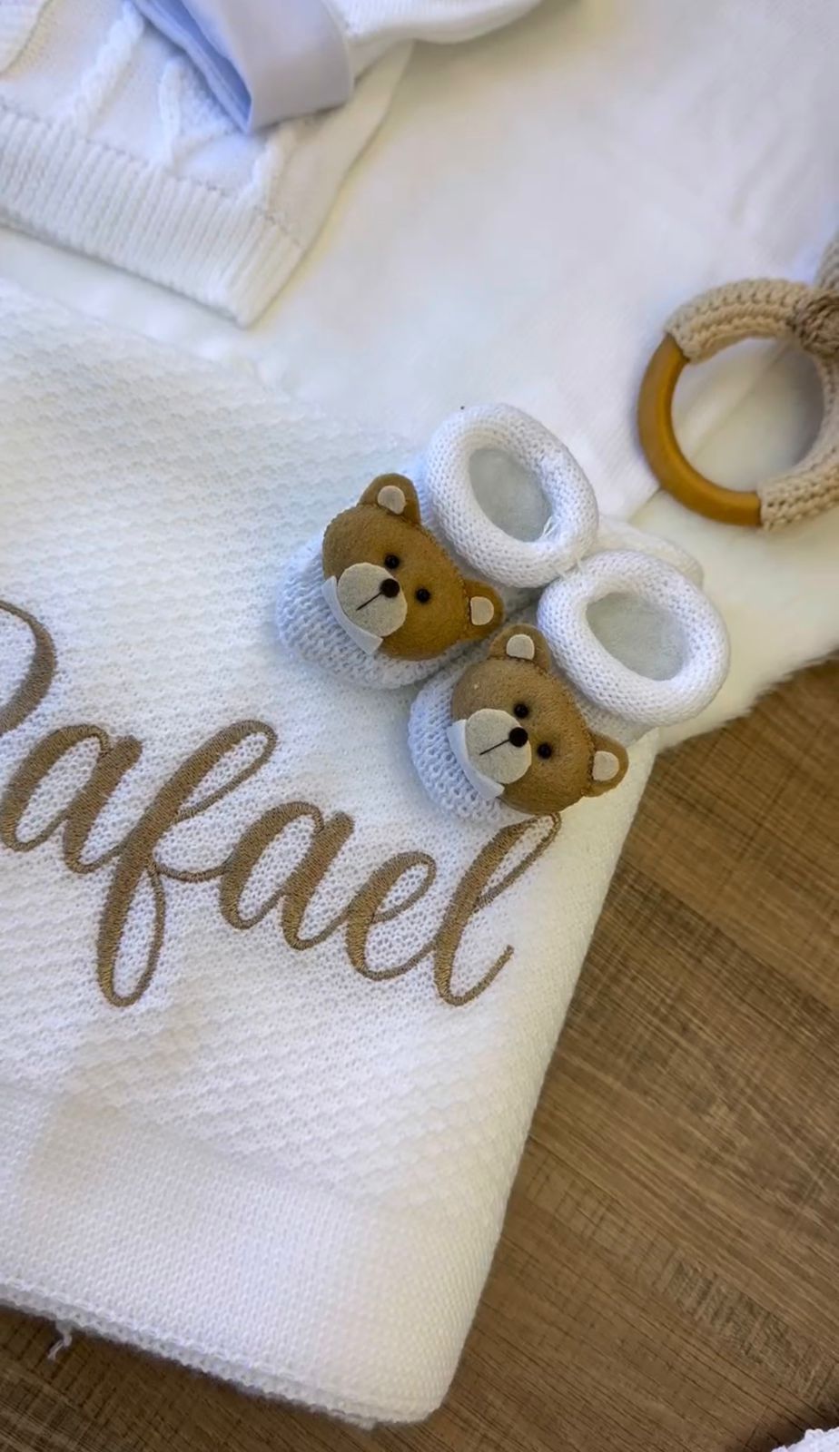 Kit Saída Maternidade Personalizável Completa Masculina Rafael| Personalize Com o nome do seu Bebê